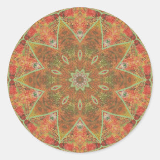 Stickers Kaleidoscope Motif Automne Abstrait