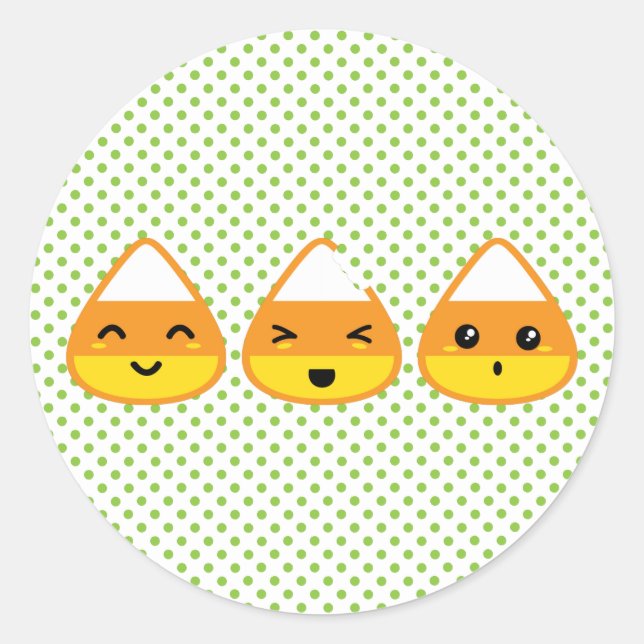Stickers Kawaii Candy Corn (Devant)