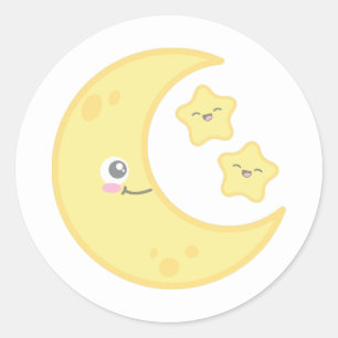 Stickers Kawaii Moon et Stars