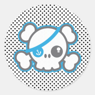 Stickers Kawaii Pirate Skull