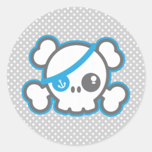 Stickers Kawaii Pirate Skull