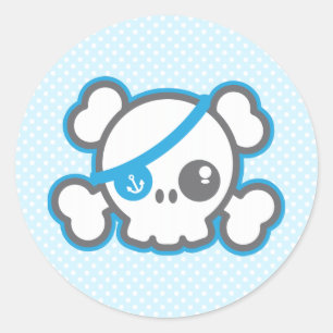 Stickers Kawaii Pirate Skull