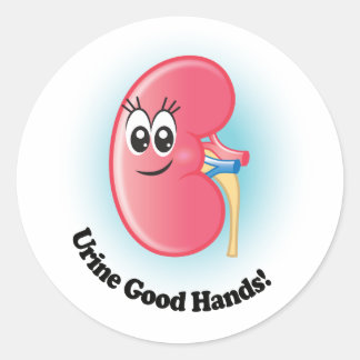 Stickers Kelly Kidney "Urine Good Hands"