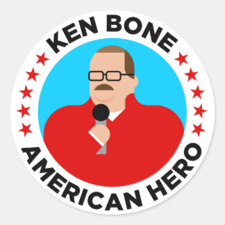 Stickers Ken Bone American Hero (rond)