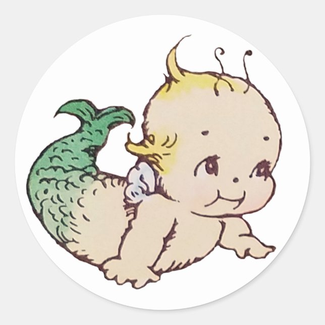 Stickers Kewpie Mermaid (Devant)