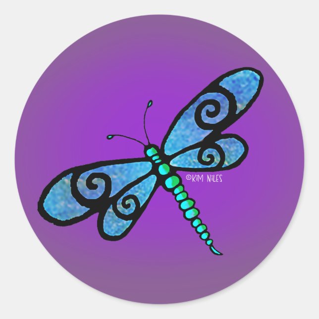 Stickers KiniArt libellule (Devant)