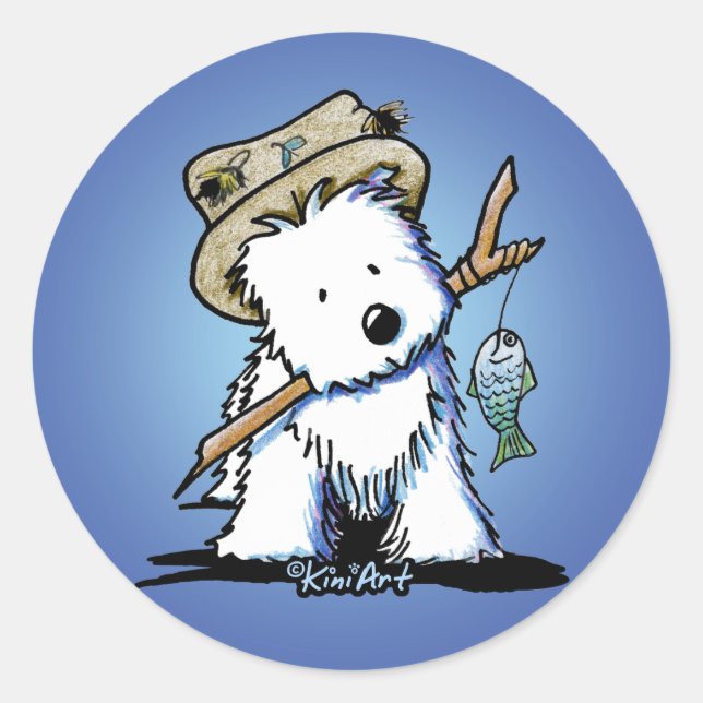 Stickers KiniArt Westie Fisher (Devant)