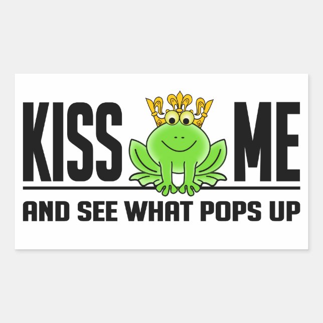 stickers KISS ME Frog (Devant)