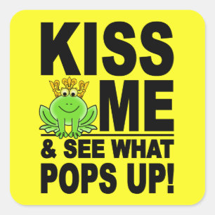 stickers KISS ME Frog