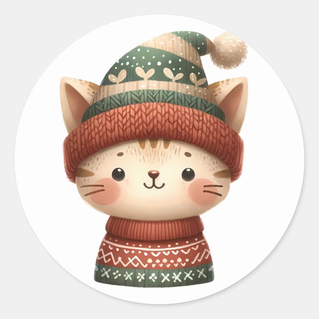 Stickers Kitten d'hiver (Devant)