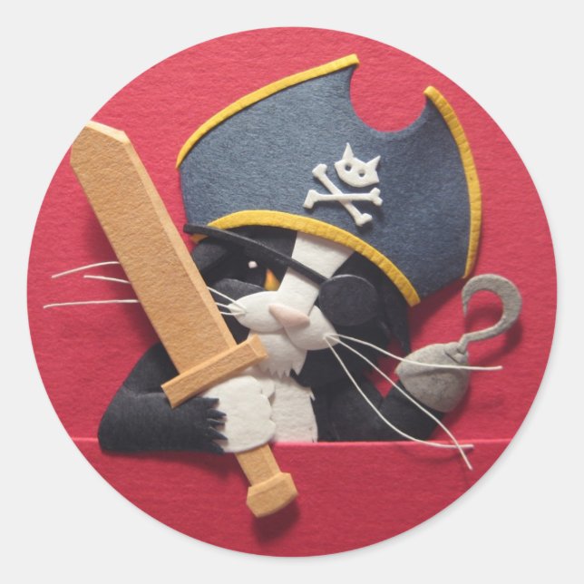 Stickers Kitten Pirate (Devant)