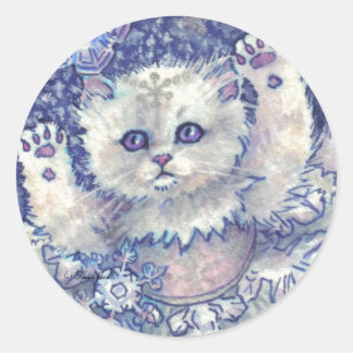 Stickers Kitten Snowflake