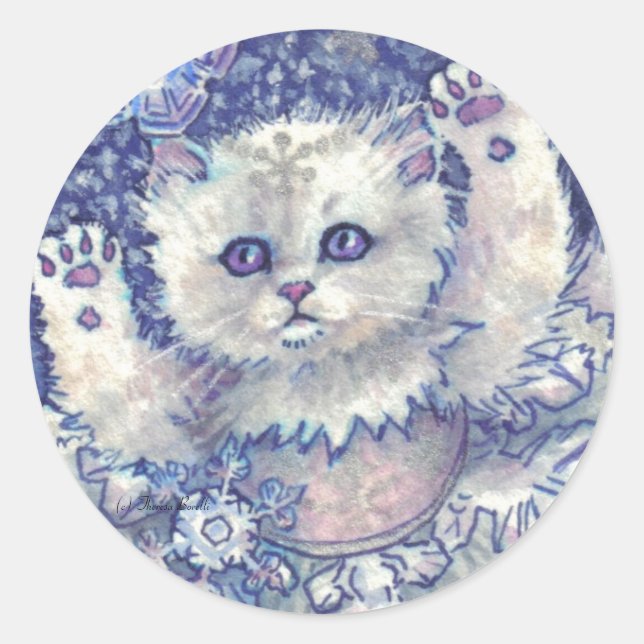 Stickers Kitten Snowflake (Devant)