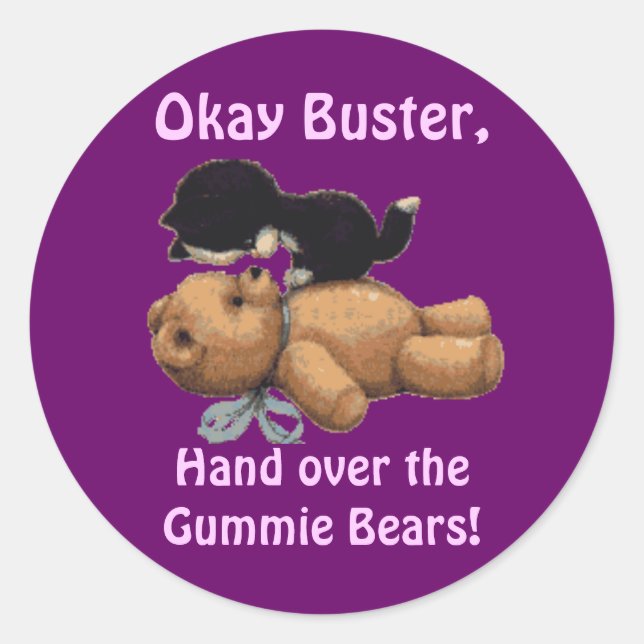 Stickers Kitten & Teddy (Devant)