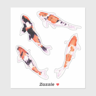 Stickers Koi Custom-Cut Flottants