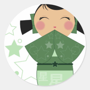 Stickers Kokeshi Star