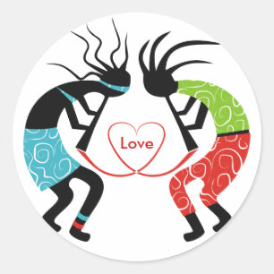 Stickers Kokopelli Love