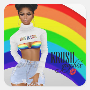 Stickers Krush Graphix LoveIsLove 00