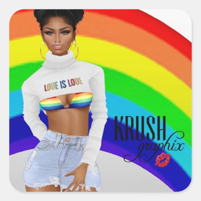 Stickers Krush Graphix LoveIsLove 00 (Devant)