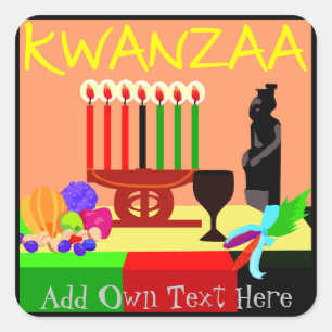 Stickers Kwanzaa Symboles Faveurs Cadeaux Personna