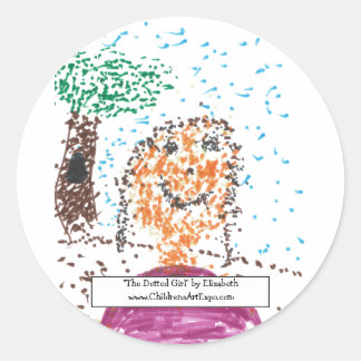 Stickers "La fille pointillée"