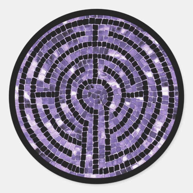 Stickers LABYRINTH VI - Noir (Devant)