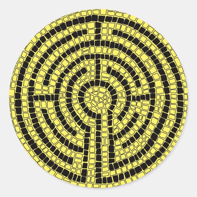 Stickers LABYRINTH XV grand rond (Devant)