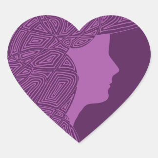 Stickers Lady Purple Heart
