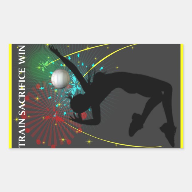 Stickers Lady Volleyball Inspiration (Devant)