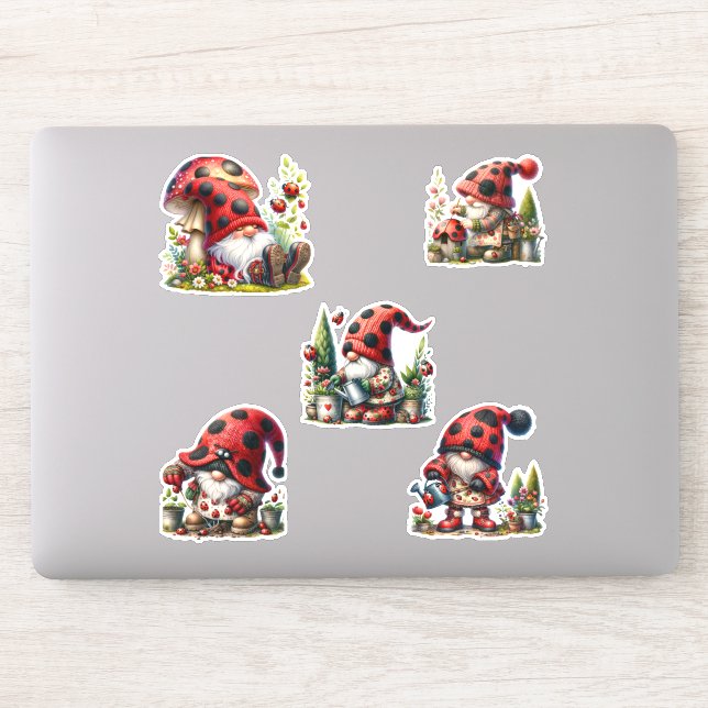 Stickers LadyBug Gnome Life (Ordinateur)