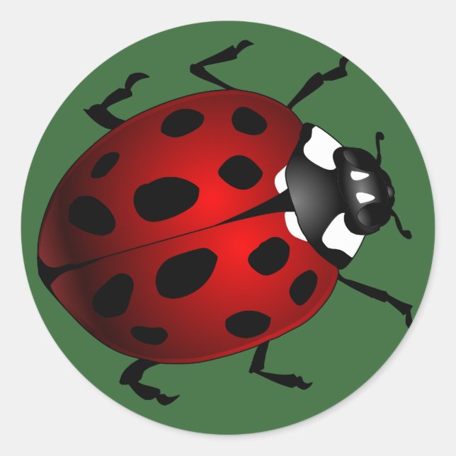 Stickers Ladybug Stickers Red Ladybugs Art (Devant)