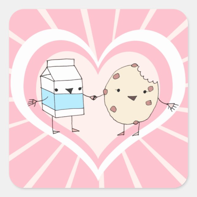 Stickers Lait et Cookie (Devant)