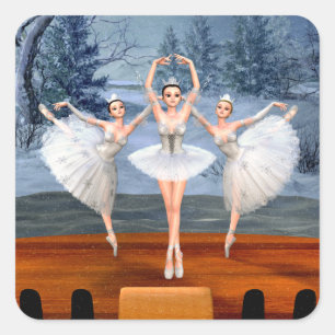 Stickers Land de Danse de Neige Ballerinas