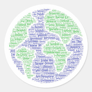 Stickers Langues Mondiales