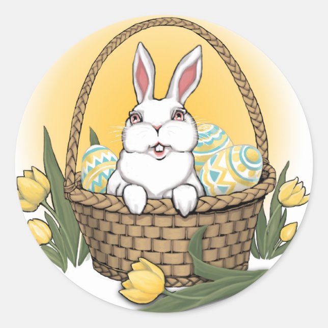 Stickers Lapin de Pâques Stickers Classique de Pâq (Devant)