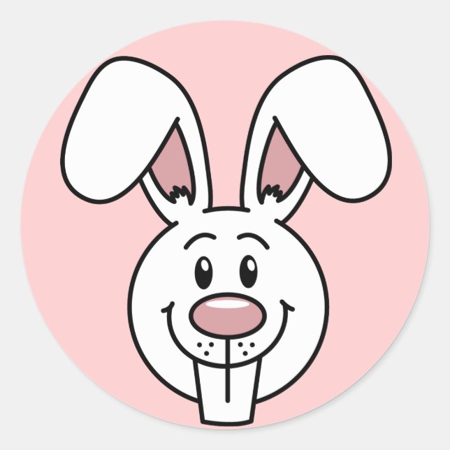 Stickers Lapin (Rose) (Devant)