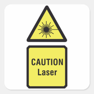 Stickers laser de mise en garde