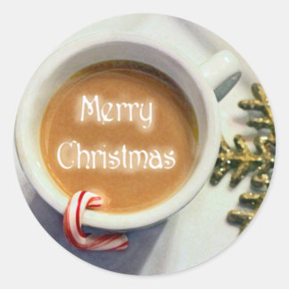 Stickers Latte café de Noël Joyeux