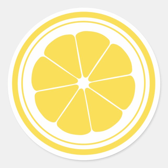 Stickers Lemonade Stand Lemon (Devant)