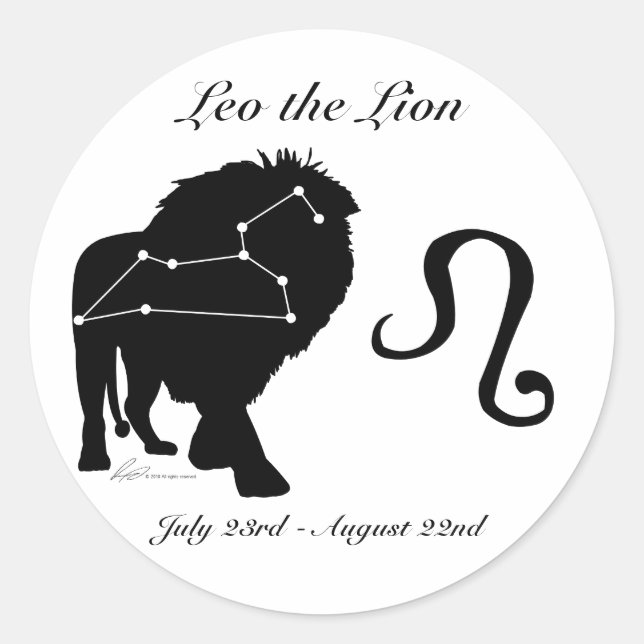 Stickers Leo Constellation/Zodiac (Devant)