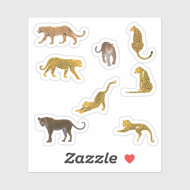 Stickers Leopard (Feuille)