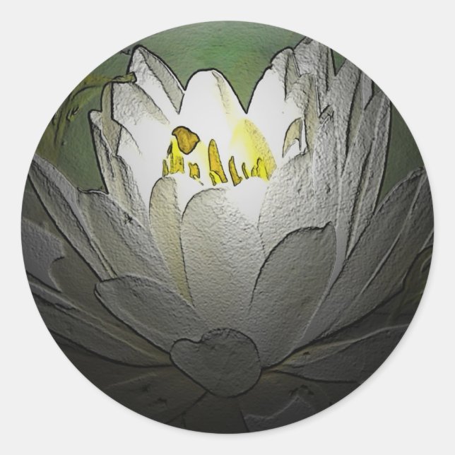 Stickers Lily d'eau blanche (Devant)