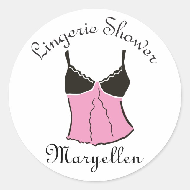 Stickers Lingerie rose (Devant)