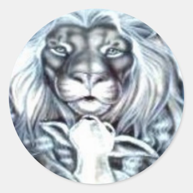 stickers Lion et agneau (Devant)