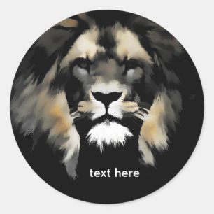 Stickers Lion Face Faune