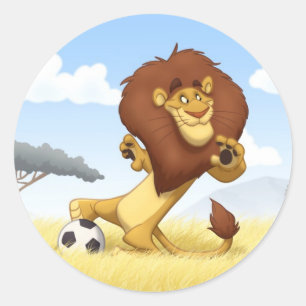 Stickers Lion Football