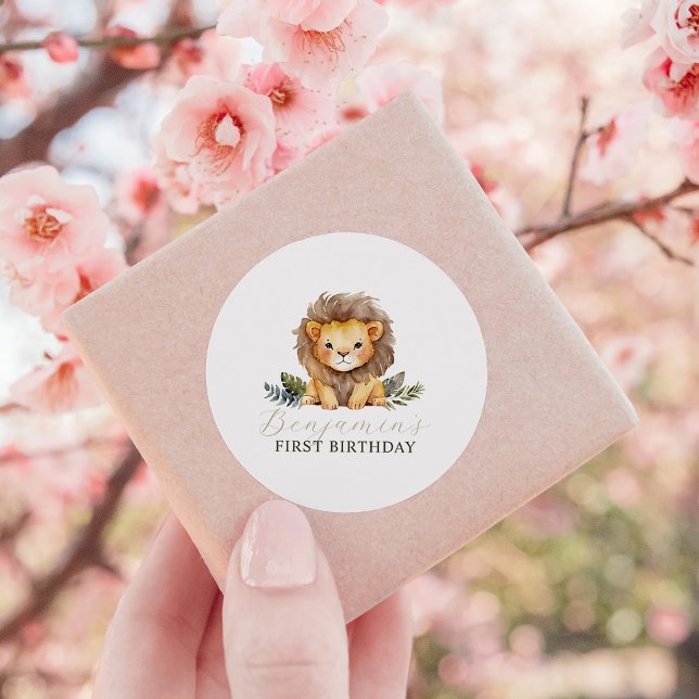 Stickers Lion Wild One Birthday (Créateur téléchargé)