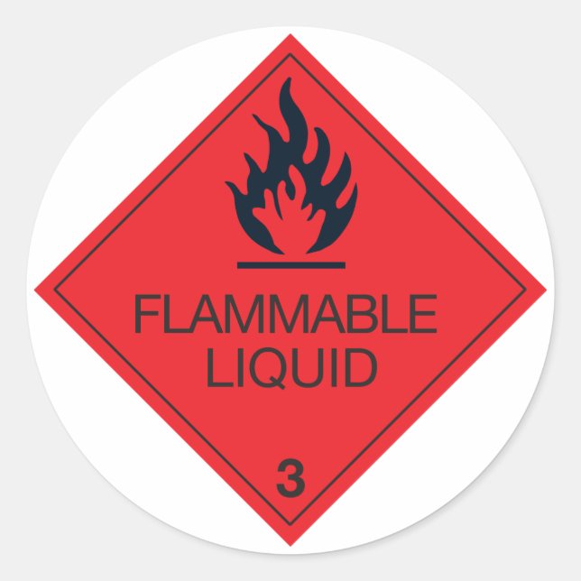 Stickers liquides inflammables (Devant)