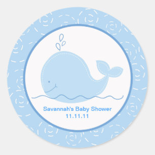 Stickers Little Blue Whale Favor 3 pouces