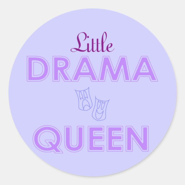 Stickers Little Drama Queen (Devant)